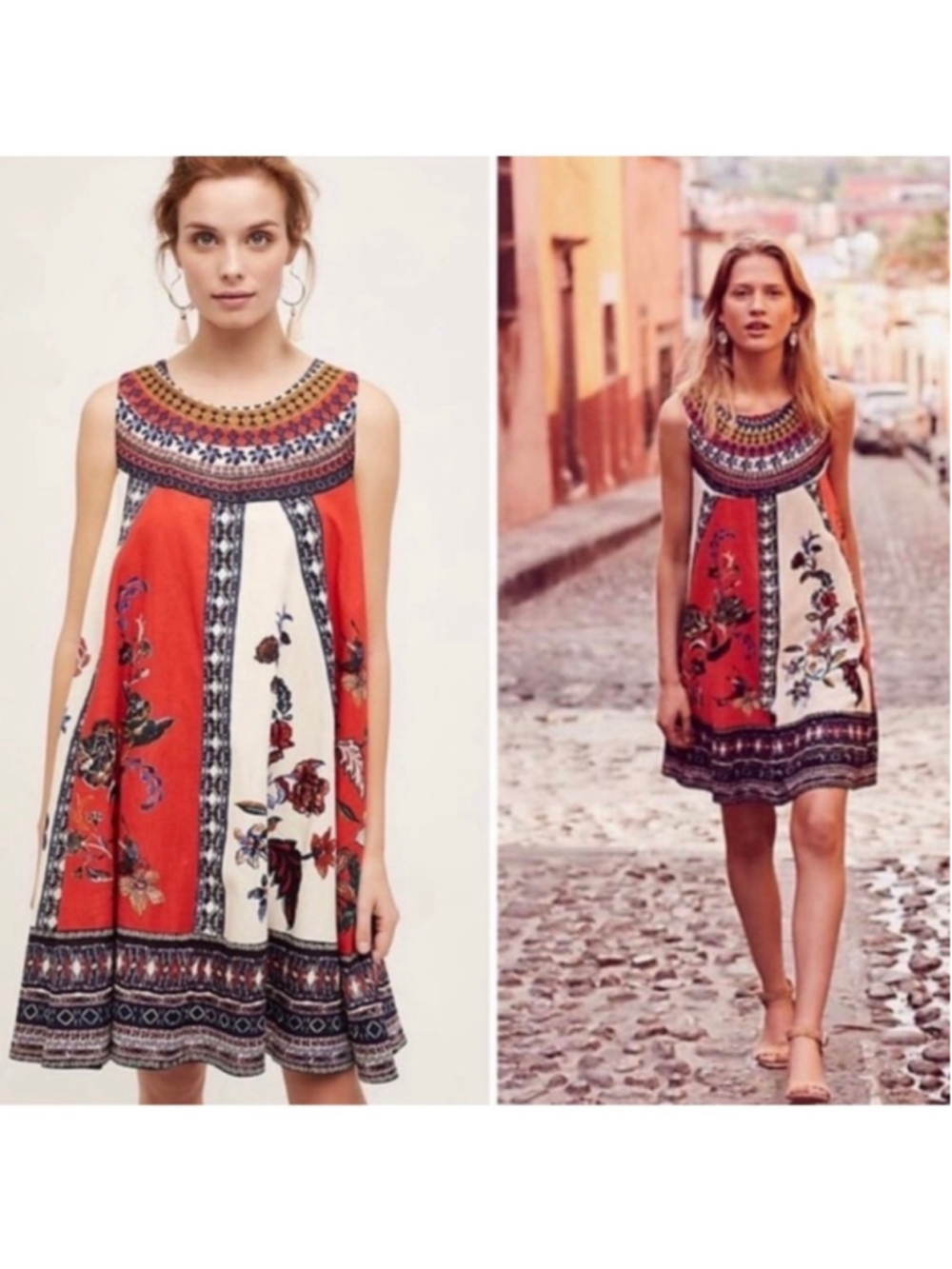 Anthropologie Maeve Cirque Swing Dress - Women’s XS Cotton Blend Floral